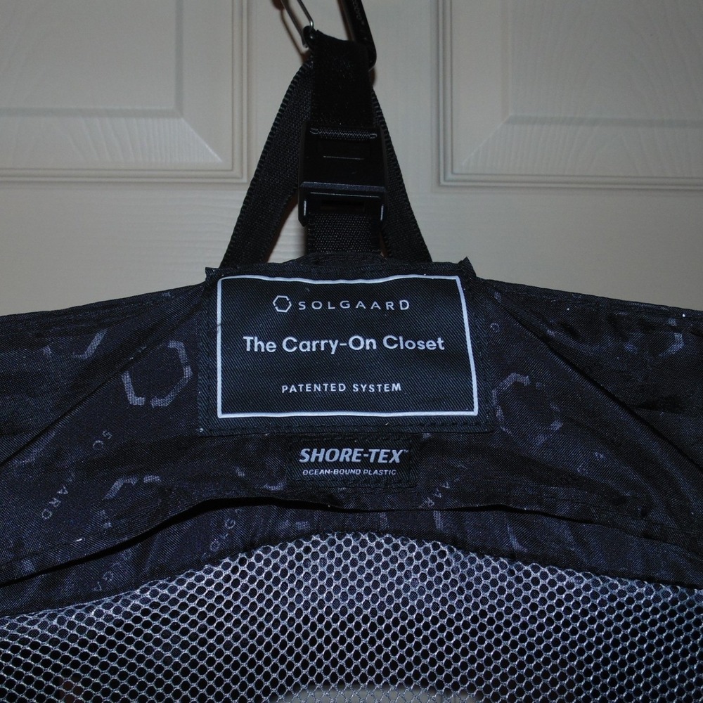 Solgaard Carry-On Closet Travel Organizer Black Hanging Shelves - Picture 10 of 13